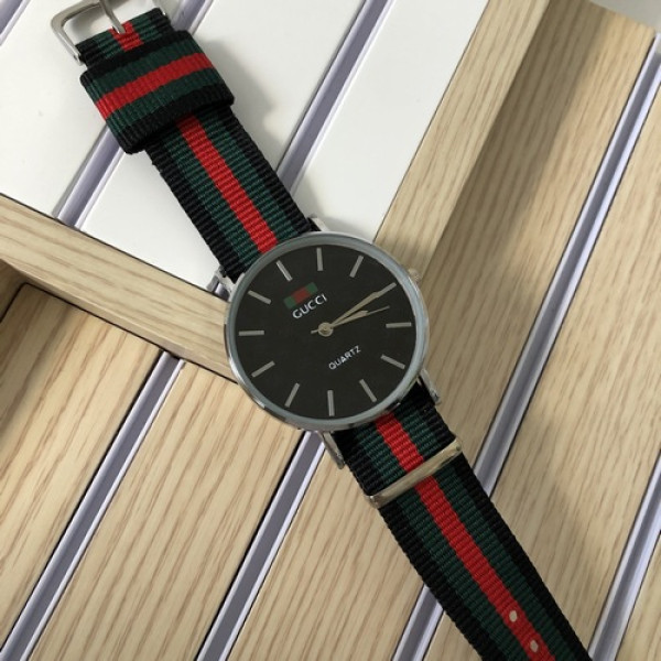 Наручний годинник Gucci Silver-Black Green-Red, 1086-0206, Gucci
