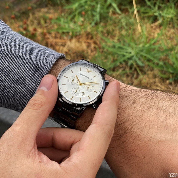 Emporio Armani QQ Black-White-Gold