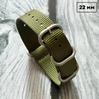 Ремінець для годинника Nato Green 22 мм 1051-0480