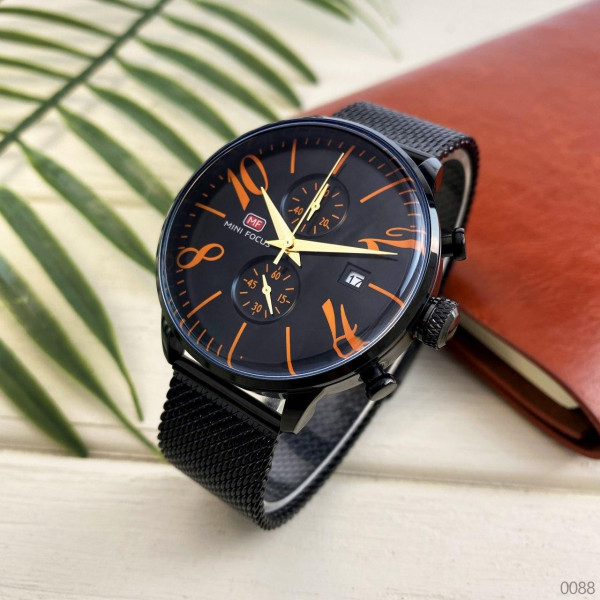 Наручний годинник Mini Focus MF0135G.08 Black-Orange, 1095-0088, Mini Focus