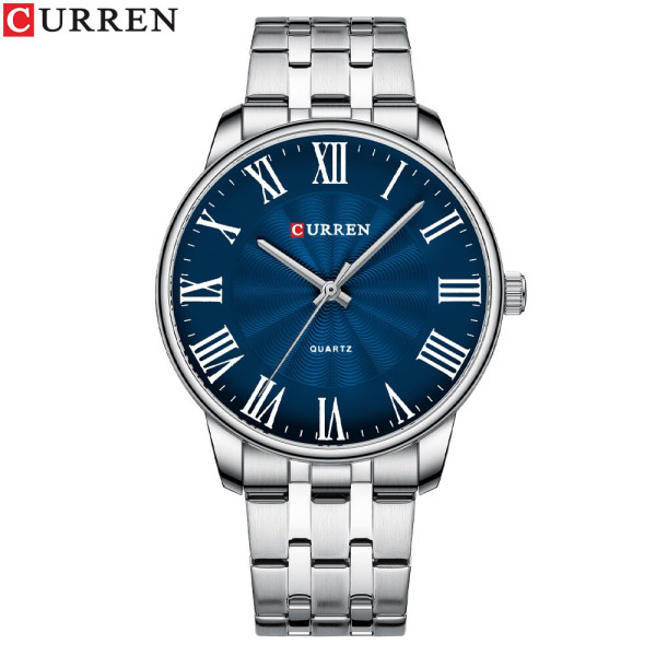 Curren 8422 Silver-Blue, 1008-0338, Curren