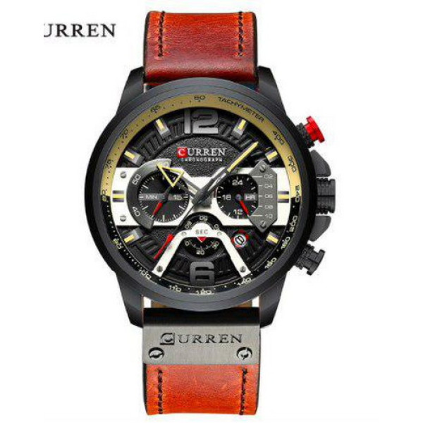 Curren 8329 Black-Brown
