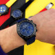 Наручний годинник Rolex 350501Pattern Blue-Black-Blue Rubber, 1020-0906, Rolex