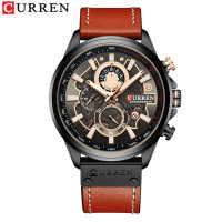 Curren 8380 Black-Brown