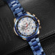 Наручний годинник Forsining 1137 Blue-Cuprum-White