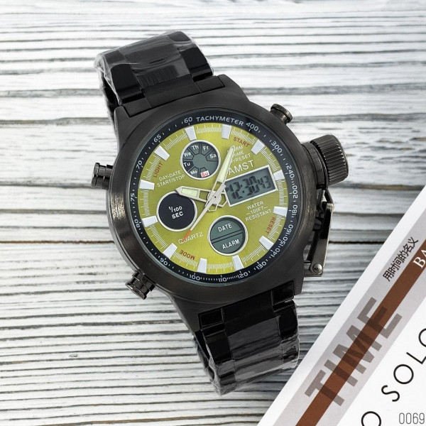 AMST 3003M Black-Green Metall