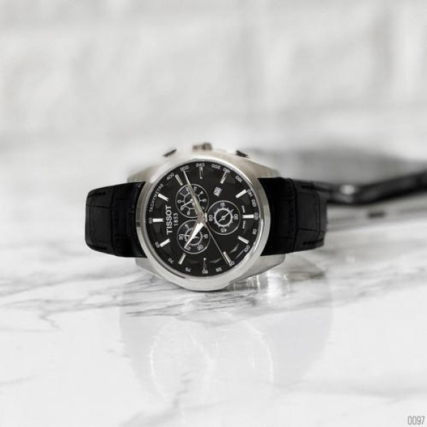 Tissot T-Classic Couturier Chronograph Black-Silver-Black