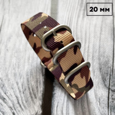 Ремінець для годинника Nato CCE Camo 20 мм