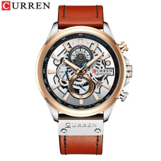 Curren 8380 Silver-Cuprum-Brown